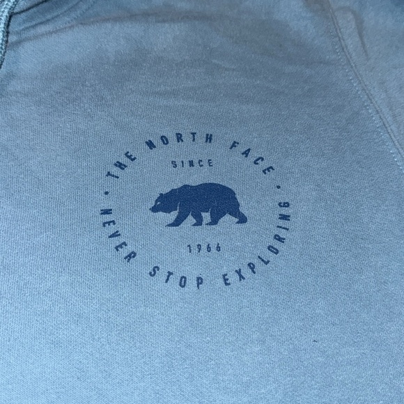 The North Face Teal Long Sleeve Pullover Drawstring Hoodie LG - Picture 7 of 16